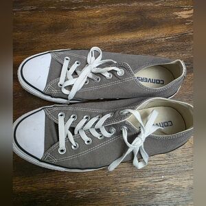 Converse Gray Canvas Sneakers sz 8